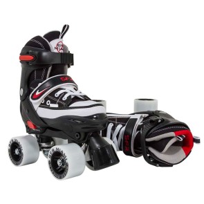 SFR Miami adjustable roller skates black/red