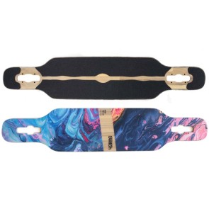 Switch Twin abstract 40" longboard deck only gripped