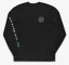 Brixton Crest t-shirt LS black-off white-jade